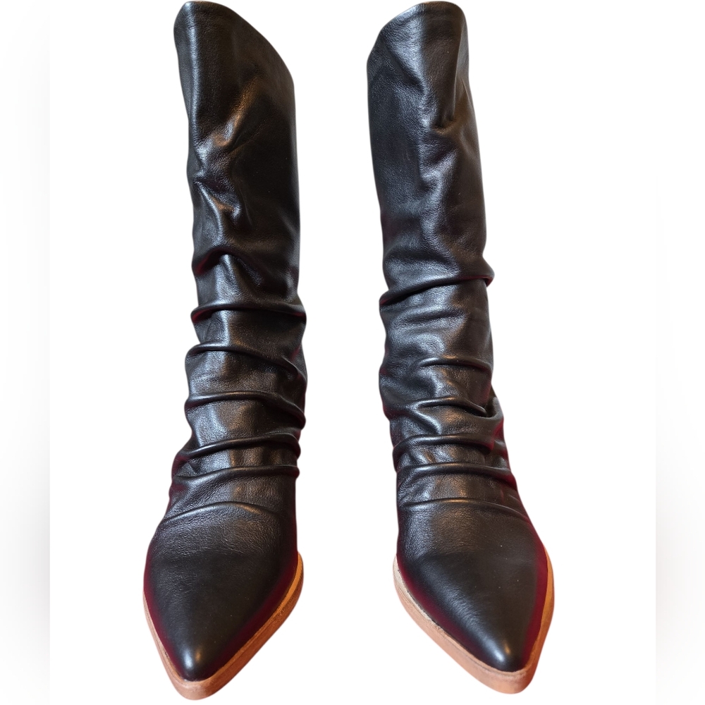 SILENT D MIKETTE SLOUCHY CALF BOOTS by Anthropologie